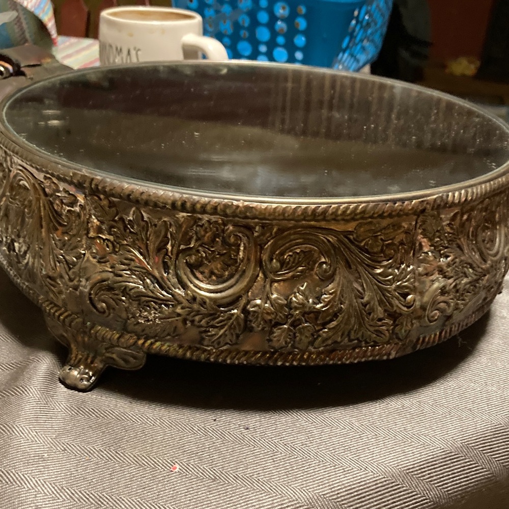 Studio Silver Mirror Cake Stand 12inch - Picture 2 of 2